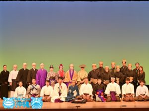 沖縄の琉球組踊と岩手の上根子神楽のコラボ公演